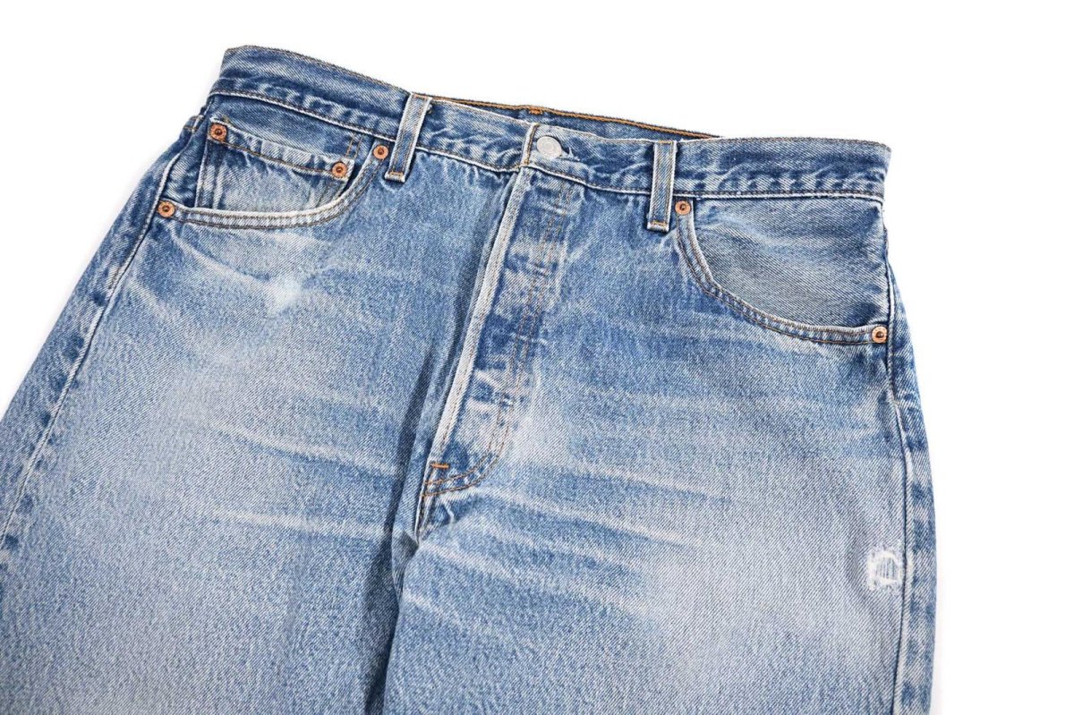 画像2: 00' Used Levi's 501 Denim Pants made in USA リーバイス (2)