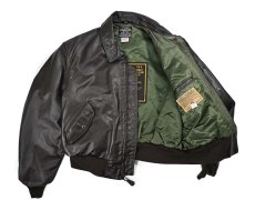 画像6: Used Avirex Type B-15 Leather Jacket Brown made in USA (6)