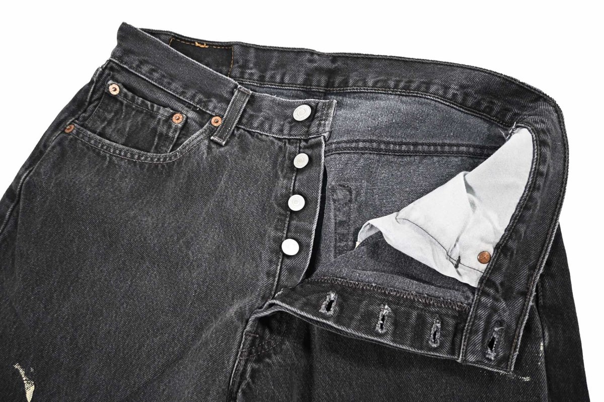 画像6: 98' Used Levi's 501 Denim Pants Black made in USA リーバイス (6)