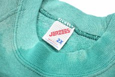 画像4: Used Jerzees Raglan Sleeve Blank Sweat Shirt Teal made in USA (4)