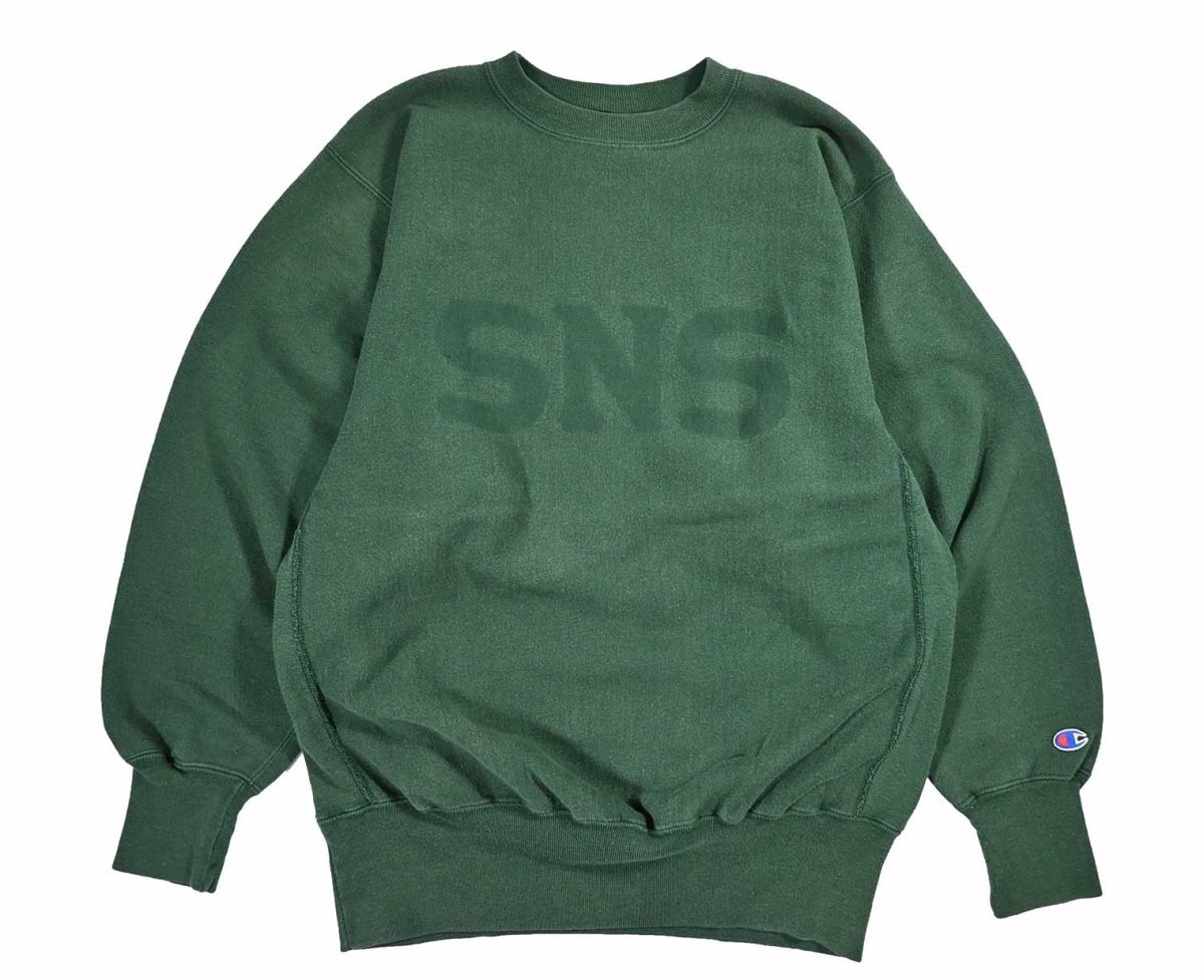 画像1: 90s Used Champion Reverse Weave Sweat Shirt "SNS" made in USA (1)