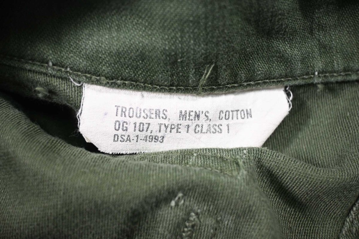 画像7: Used Us Army OG-107 Utility Trouser (7)