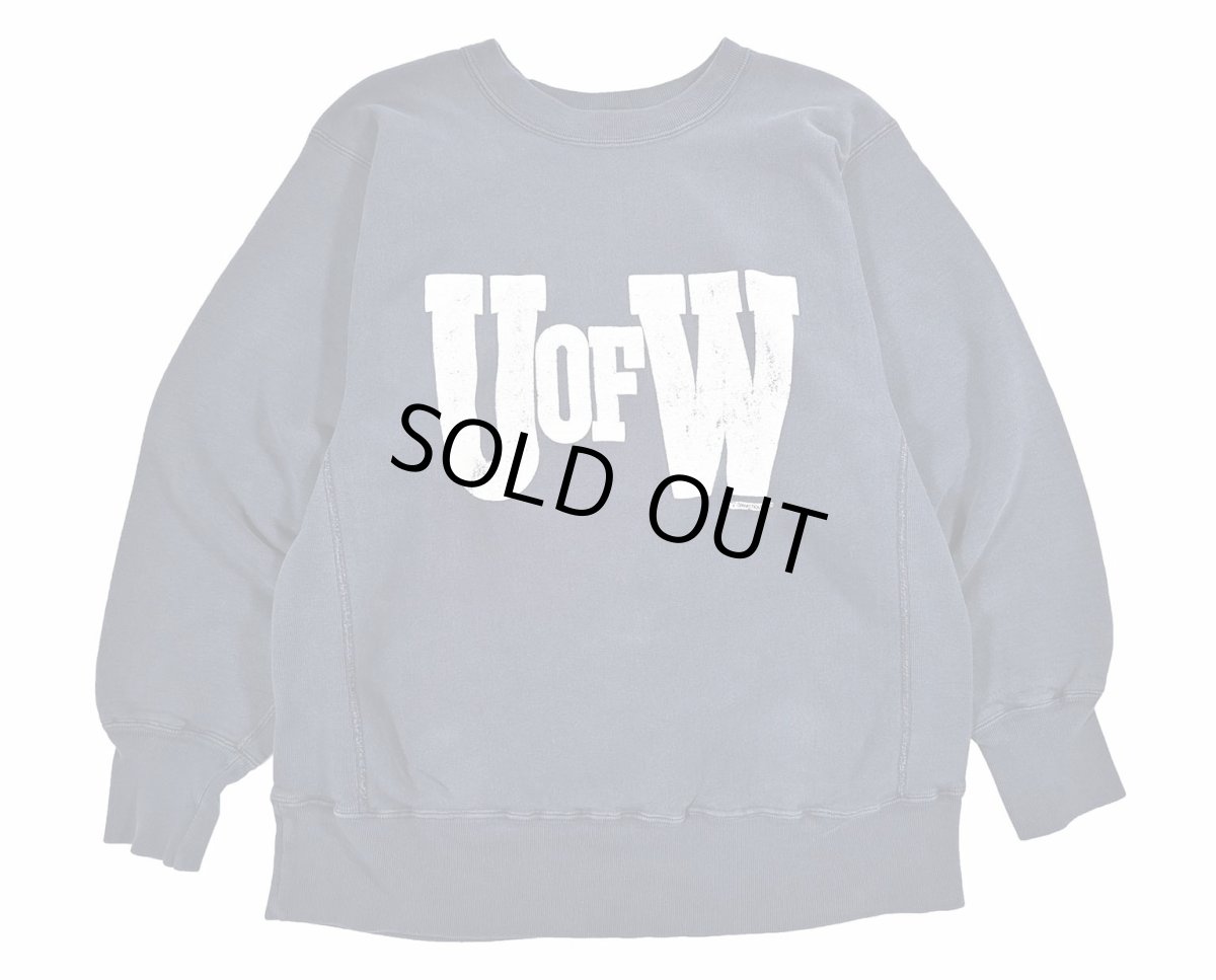 画像1: 80s Used Champion Reverse Weave Sweat Shirt "UofW" made in USA (1)