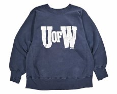 画像1: 80s Used Champion Reverse Weave Sweat Shirt "UofW" made in USA (1)