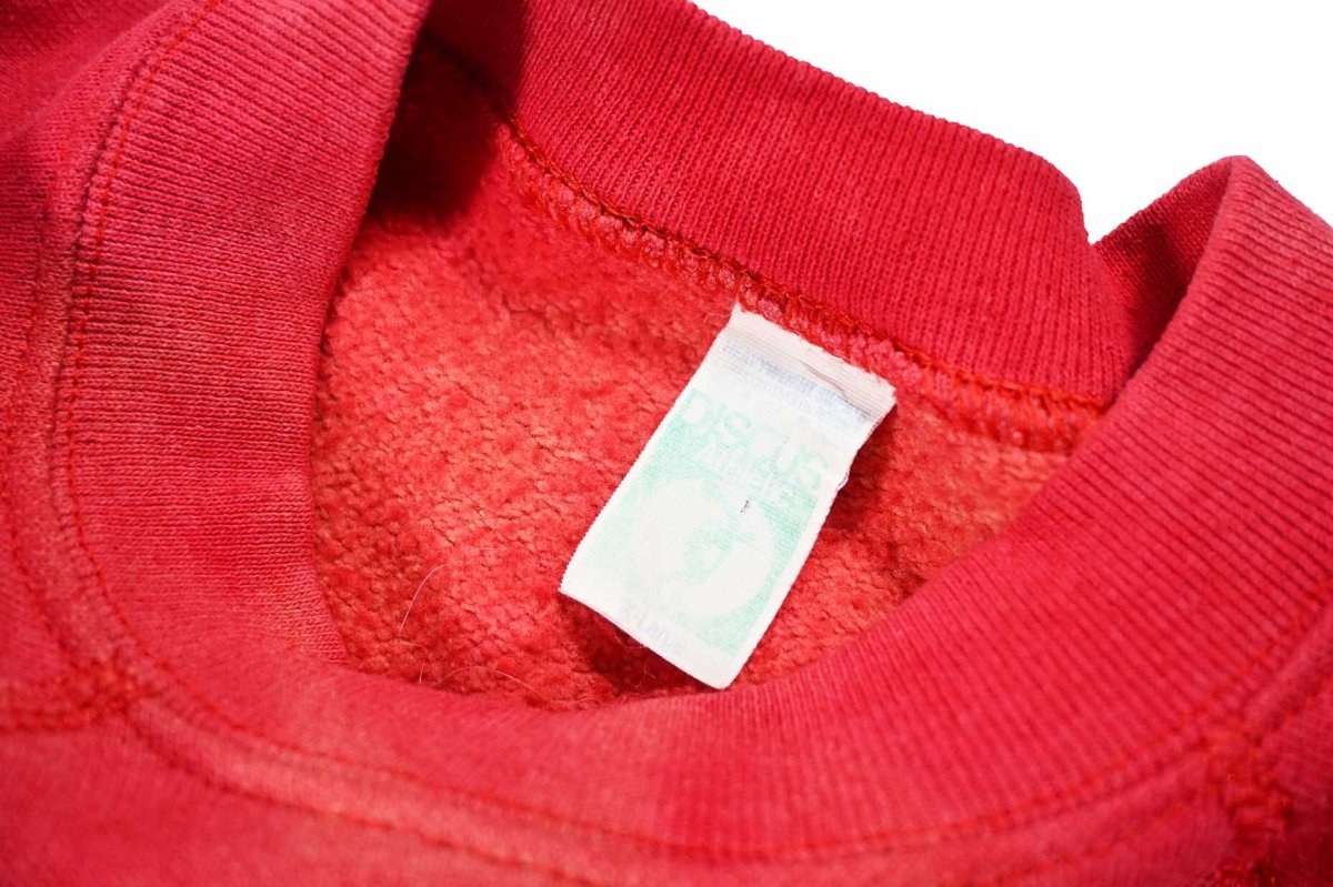 画像4: Used Discus Raglan Sleeve Blank Sweat Shirt Red made in USA (4)