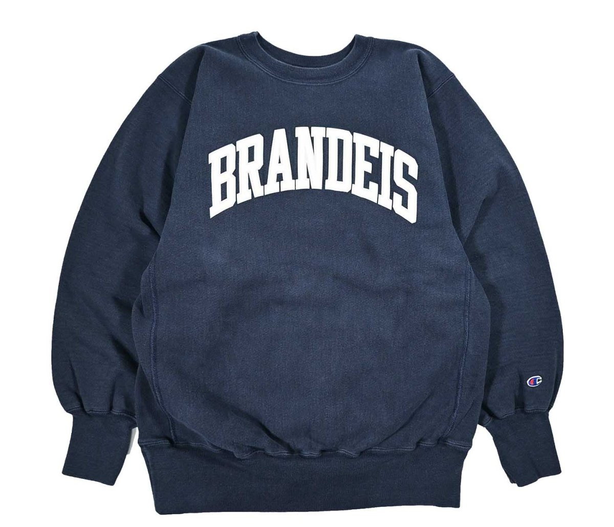 画像1: 90s Used Champion Reverse Weave Sweat Shirt "Brandeis" (1)