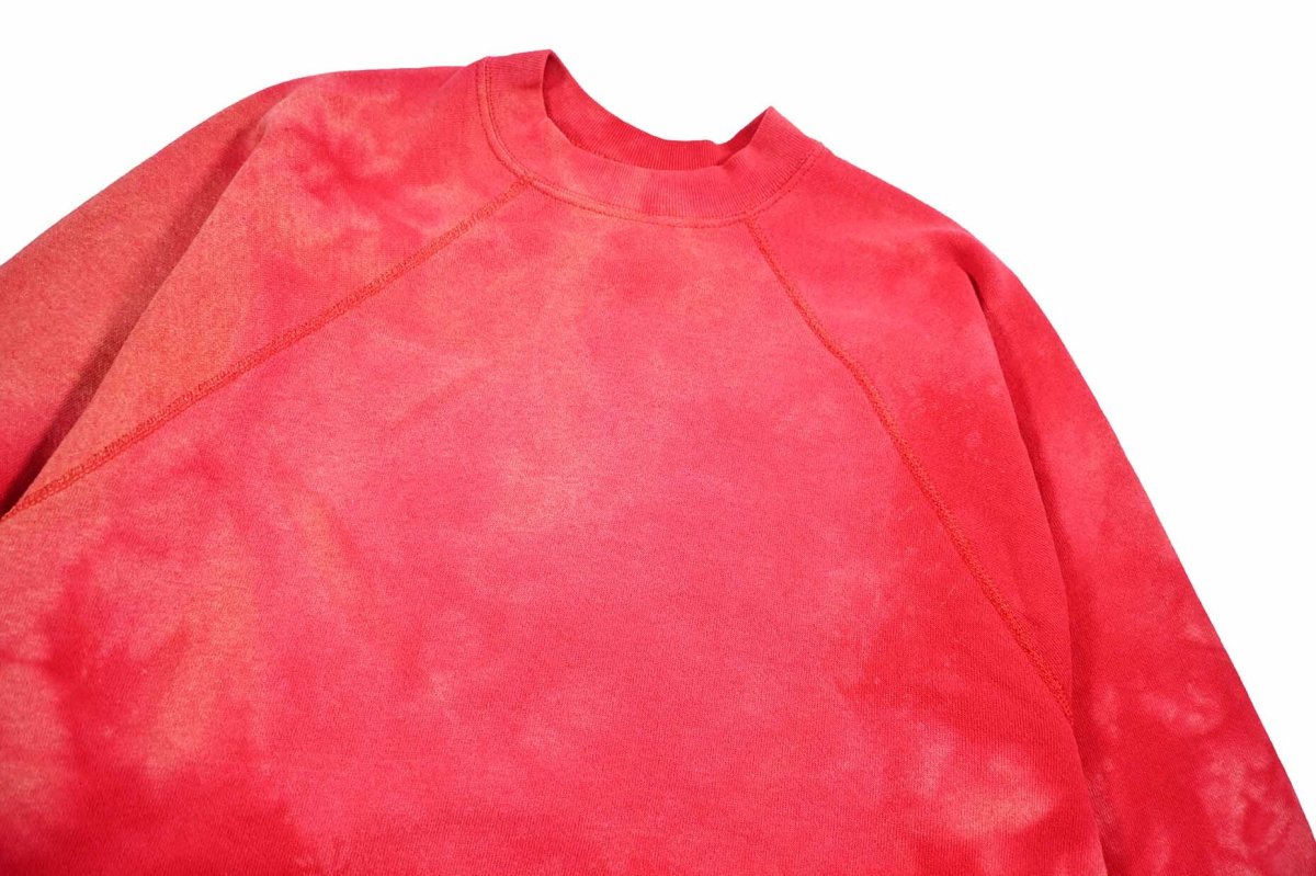 画像2: Used Discus Raglan Sleeve Blank Sweat Shirt Red made in USA (2)