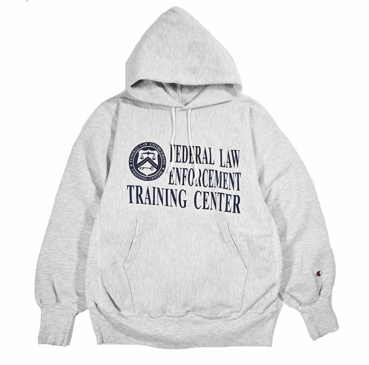 画像1: 90s Used Champion Reverse Weave Sweat Hoodie "Federal Law Enforcement Training Center" (1)