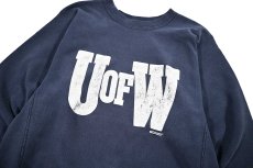 画像2: 80s Used Champion Reverse Weave Sweat Shirt "UofW" made in USA (2)