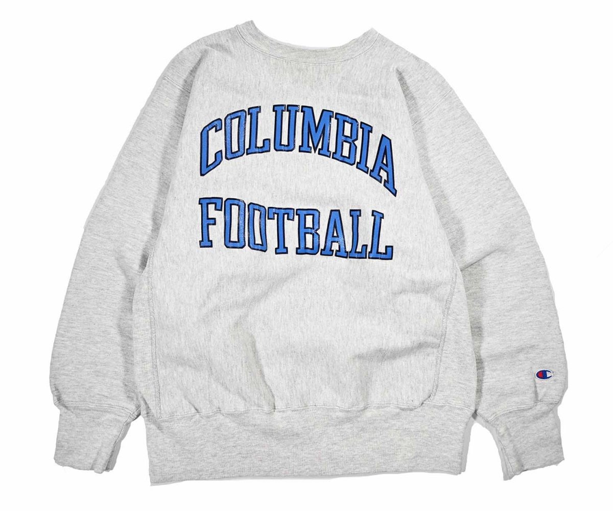 画像1: 90s Used Champion Reverse Weave Sweat Shirt "Columbia Football" (1)