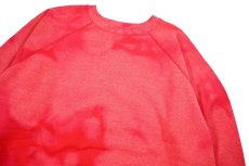 画像2: Used Action Raglan Sleeve Blank Sweat Shirt Red made in USA (2)