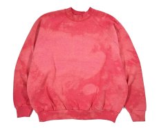 画像1: Used Fruit of the Loom Raglan Sleeve Blank Sweat Shirt Red made in USA (1)