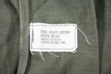 画像5: Used Us Military Cotton Sateen OG 107 Utility Shirt (5)
