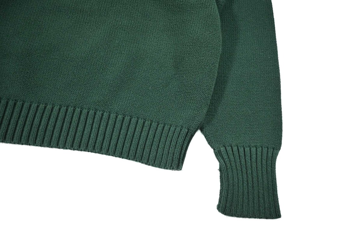 画像3: Used Polo Ralph Lauren Cotton Knit Green ラルフローレン (3)