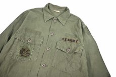 画像2: Used Us Military Cotton Sateen OG 107 Utility Shirt (2)