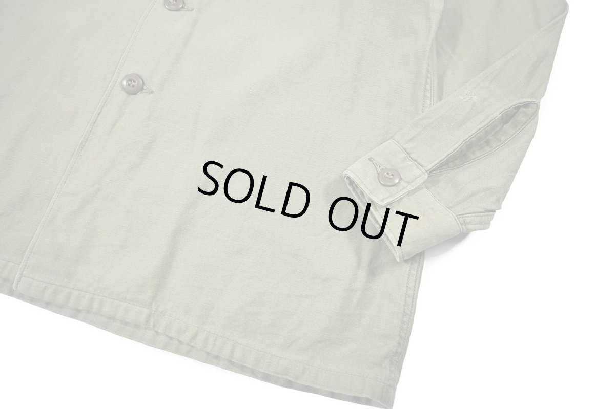 画像3: Used Us Military Cotton Sateen OG 107 Utility Shirt (3)