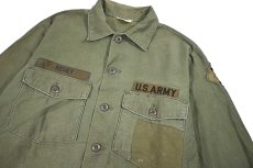 画像2: Used Us Military Cotton Sateen OG 107 Utility Shirt (2)