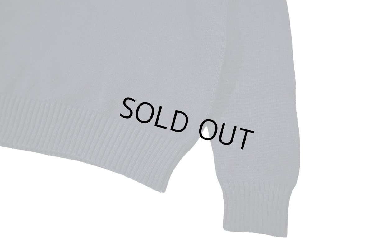 画像3: Used Polo Ralph Lauren Quarter Zip Cotton Knit Navy ラルフローレン (3)