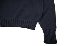 画像3: Used Polo Ralph Lauren Cotton Knit Navy ラルフローレン (3)