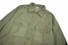 画像2: Used Us Military Cotton Sateen OG 107 Utility Shirt (2)