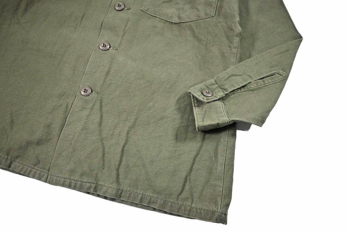 画像3: Used Us Military Cotton Sateen OG 107 Utility Shirt (3)