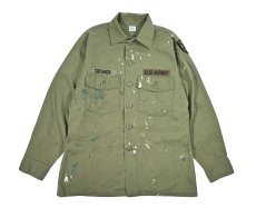 画像1: Used Us Military Cotton/Polyester OG 107 Utility Shirt (1)