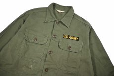 画像2: Used Fruit of the Loom Us Military Cotton Sateen OG 107 Utility Shirt (2)