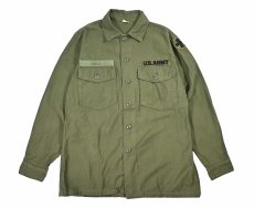 画像1: Used Us Military Cotton Sateen OG 107 Utility Shirt (1)