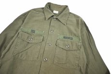 画像2: Used Us Military Cotton Sateen OG 107 Utility Shirt (2)
