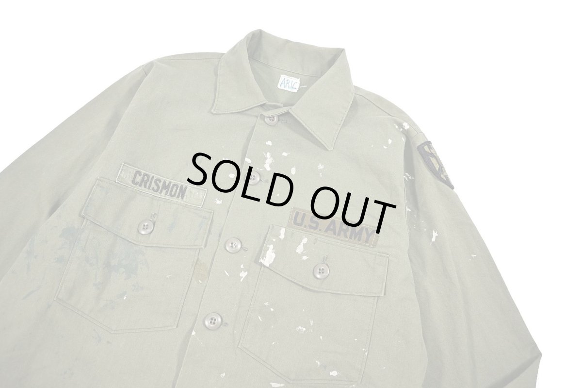 画像2: Used Us Military Cotton/Polyester OG 107 Utility Shirt (2)