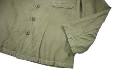 画像3: Used Us Military Cotton Sateen OG 107 Utility Shirt (3)