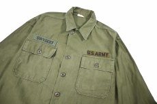画像2: Used Us Military Cotton Sateen OG 107 Utility Shirt (2)