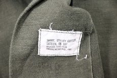 画像5: Used Us Military Cotton Sateen OG 107 Utility Shirt (5)