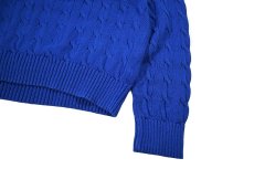 画像3: Used Polo Ralph Lauren Cotton Knit Blue ラルフローレン (3)
