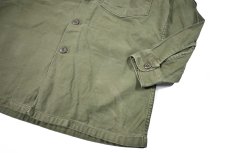 画像3: Used Us Military Cotton Sateen OG 107 Utility Shirt (3)