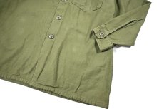 画像3: Used Us Military Cotton Sateen OG 107 Utility Shirt (3)