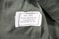画像5: Used Us Military Cotton Sateen OG 107 Utility Shirt (5)