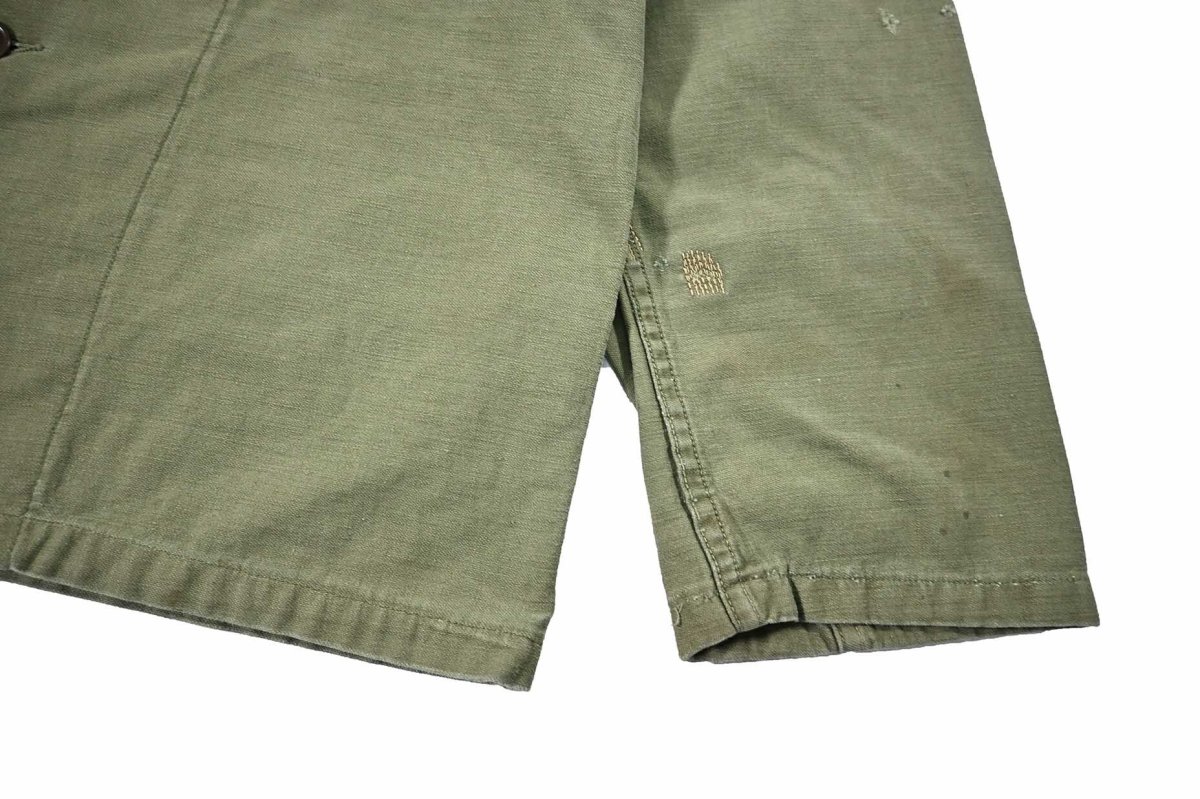 画像3: Used Us Military Cotton Sateen OG 107 Utility Shirt (3)