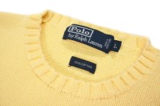 画像4: Used Polo Ralph Lauren Cotton Knit Yellow ラルフローレン (4)