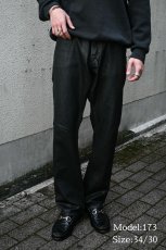 画像10: Used Ralph Lauren Black Label Coating Denim Pants Black ラルフローレン (10)