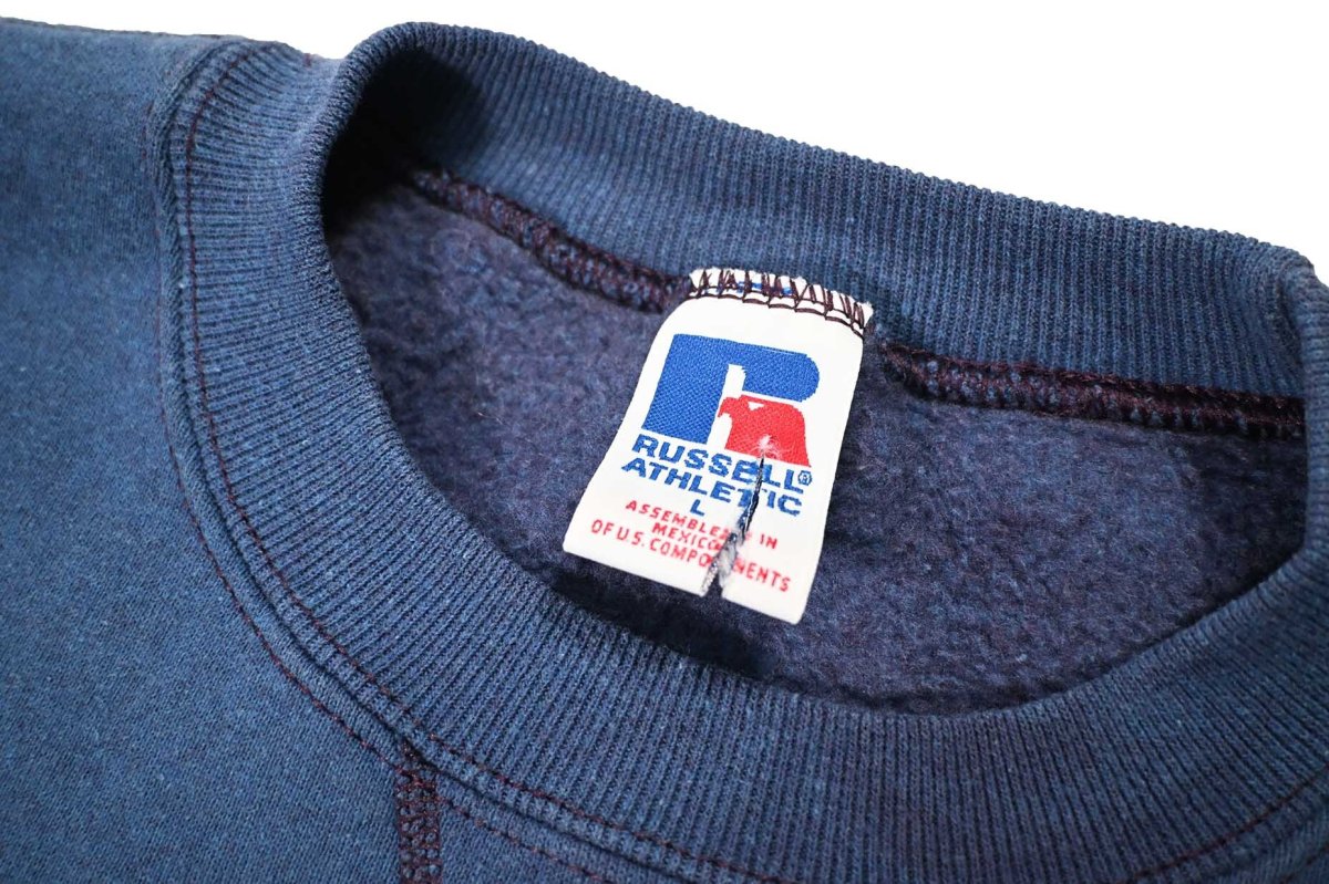 画像5: Used Russell Athletic Blank Sweat Shirt Blue (5)