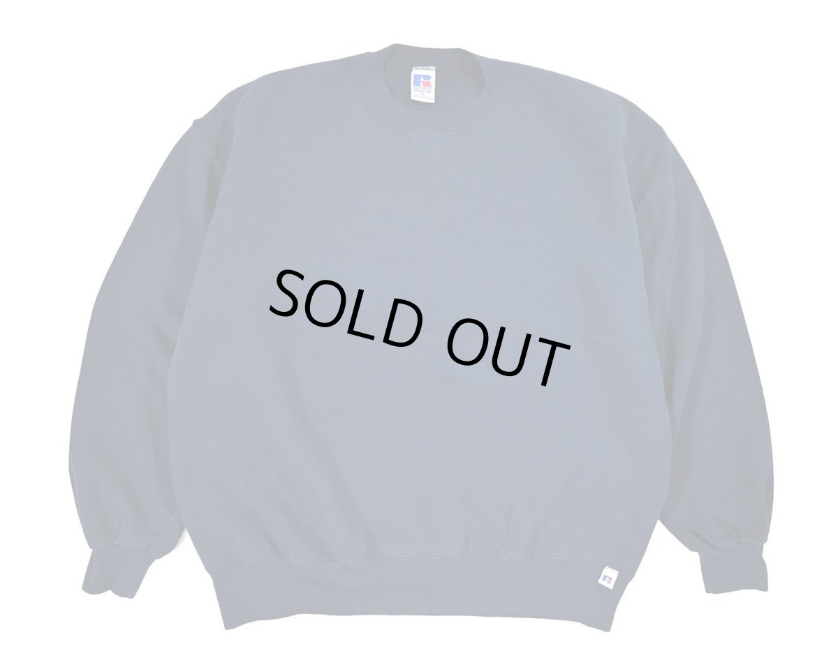 画像1: Used Russell Athletic Blank Sweat Shirt Navy made in USA (1)