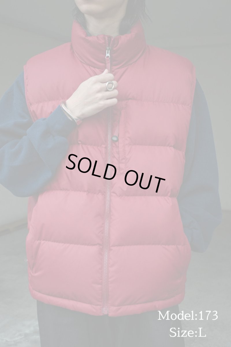 画像5: Deadstock L.L Bean Goose Down Vest Burgundy (5)
