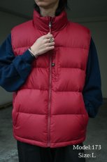 画像5: Deadstock L.L Bean Goose Down Vest Burgundy (5)