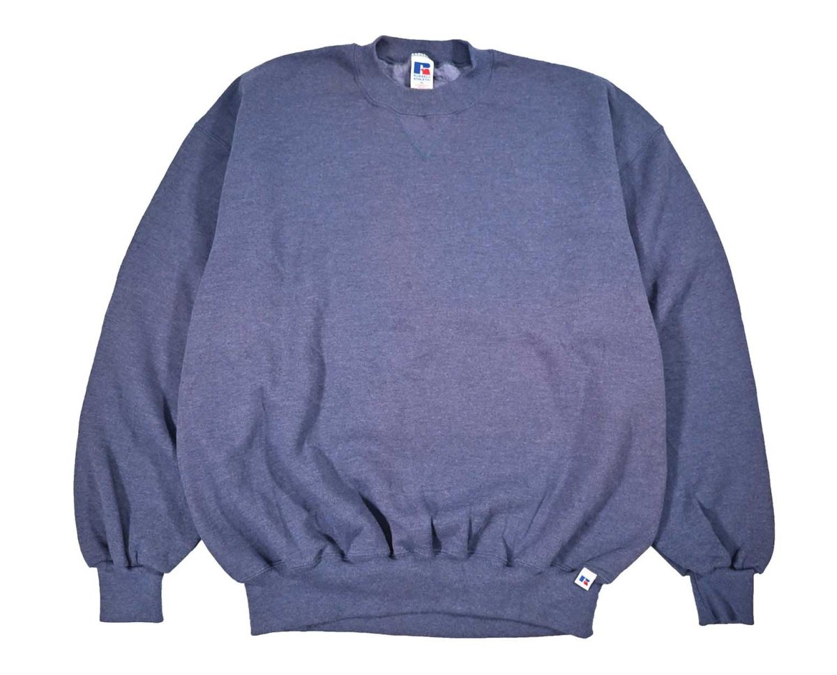 画像1: Deadstock Russell Athletic Blank Sweat Shirt Navy (1)