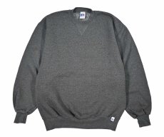 画像1: Used Russell Athletic Blank Sweat Shirt Charcoal made in USA (1)