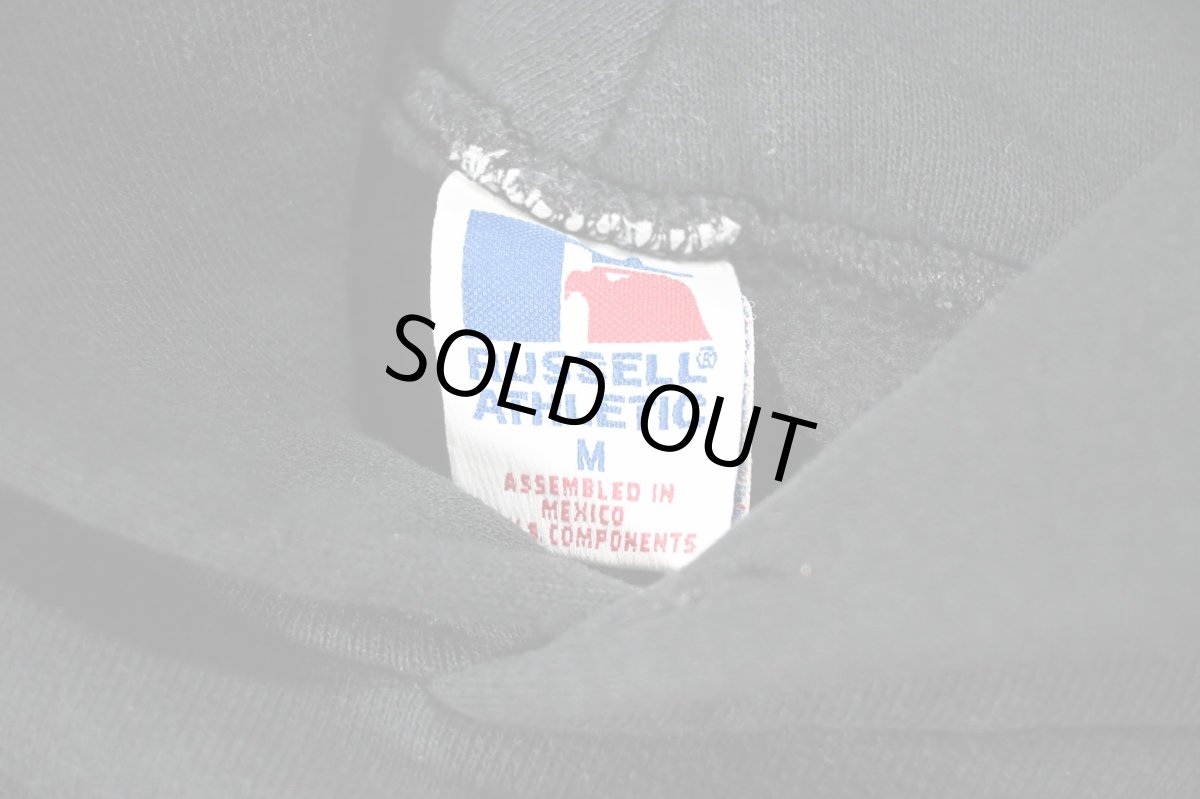 画像4: Used Russell Athletic Blank Sweat Hoodie Black (4)