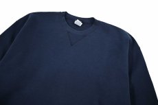 画像2: Used Russell Athletic Blank Sweat Shirt Navy made in USA (2)