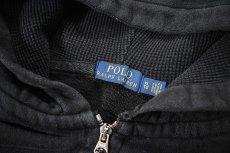画像6: Used Polo Ralph Lauren Zip Sweat Hoodie Black ラルフローレン (6)