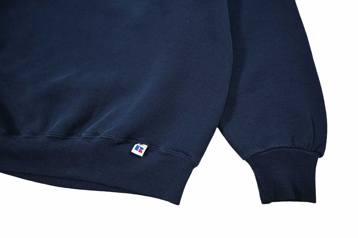 画像3: Used Russell Athletic Blank Sweat Shirt Navy made in USA (3)